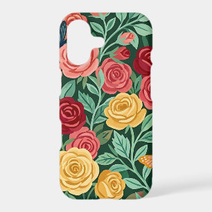 Abstract Colourful Roses Butterflies iPhone Cases