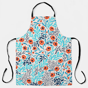 Abstract Colourful Roses: Vintage Floral Apron