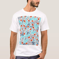 Abstract Colourful Roses: Vintage Floral