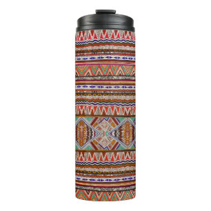 Abstract Colourful: Seamless Pattern Background. Thermal Tumbler