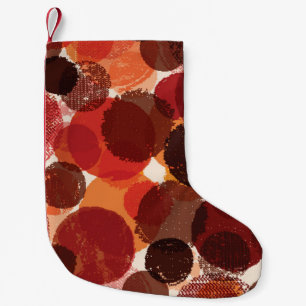 Abstract Colourful Seamless Patterns Collection Small Christmas Stocking