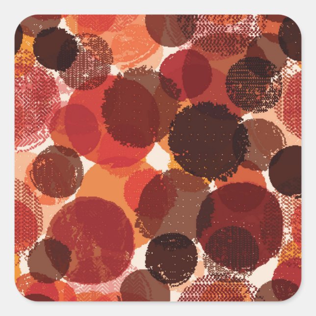 Abstract Colourful Seamless Patterns Collection Square Sticker (Front)