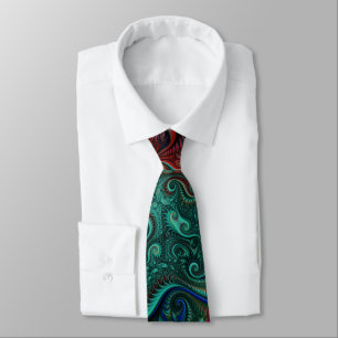Abstract Colourful Spirals Pattern Tie
