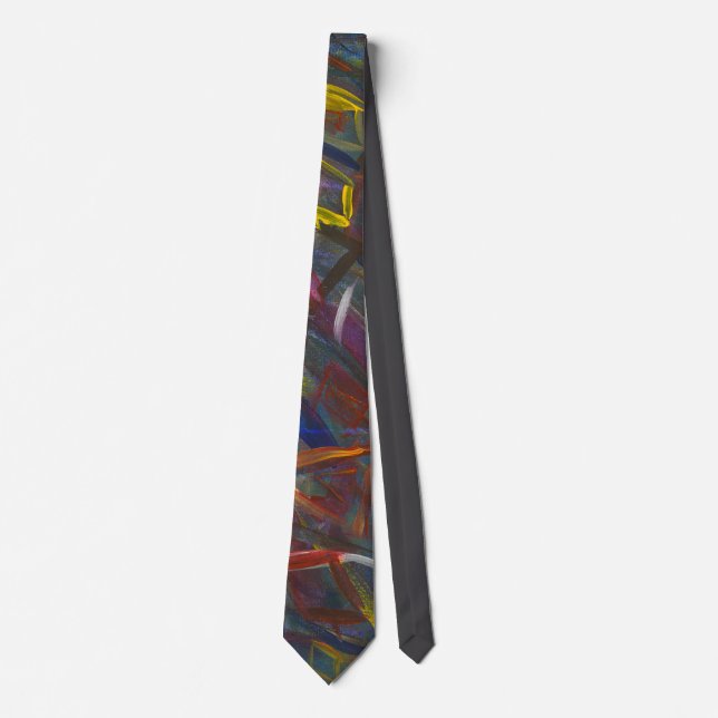 Abstract Colourful "Squares" Neck Tie (Front)