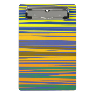 Abstract Colourful Stripes Pattern Mini Clipboard