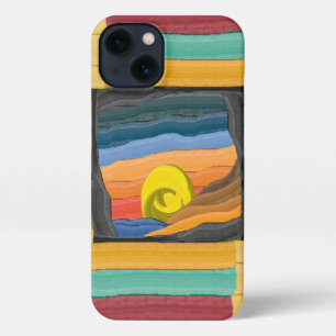 Abstract Colourful Sunset iPhone 13 Case