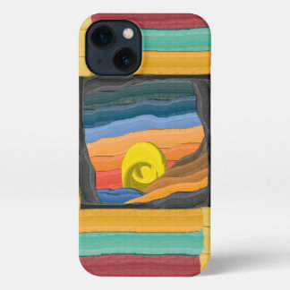 Abstract Colourful Sunset iPhone 13 Case
