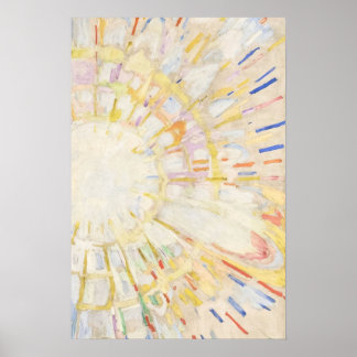 Abstract Colourful Sunshine Art Poster