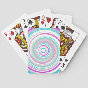 Abstract Colourful Swirl Playing Cards