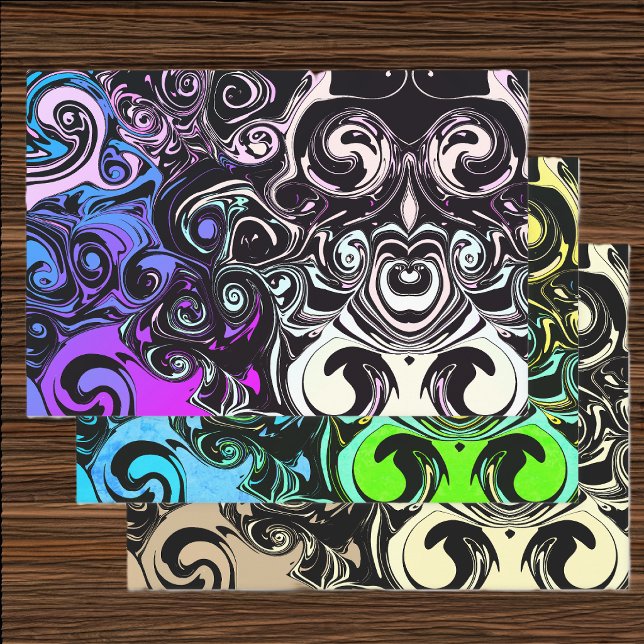 Abstract colourful swirls  wrapping paper sheet (Creator Uploaded)