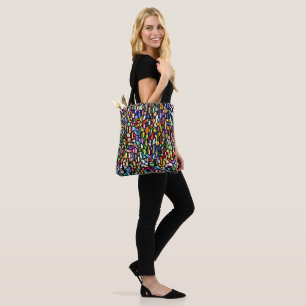 Abstract Colourful Tiled Pattern Tote Bag
