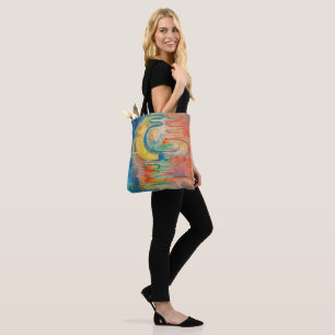 Abstract colourful tote bag