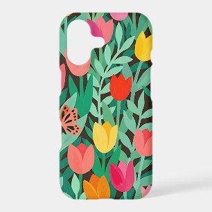 Abstract Colourful Tulip Butterflies iPhone Cases