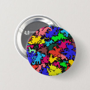 Abstract Colourful Twirl /  6 Cm Round Badge