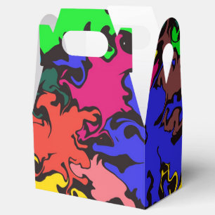 Abstract Colourful Twirl /  Favour Box