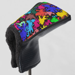 Abstract Colourful Twirl / Golf Head Cover