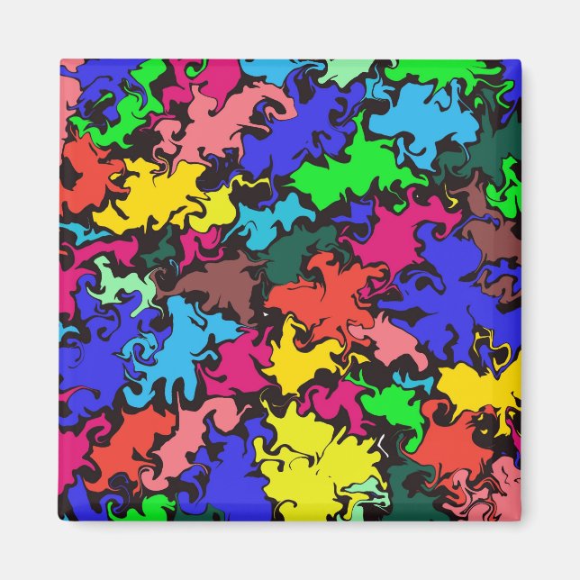 Abstract Colourful Twirl /  Magnet (Front)