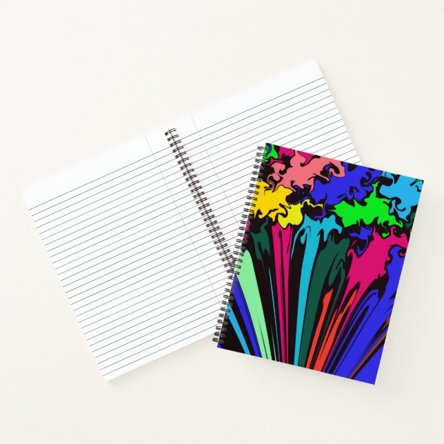 Abstract Colourful Twirl / Pinched / Journal (Inside)