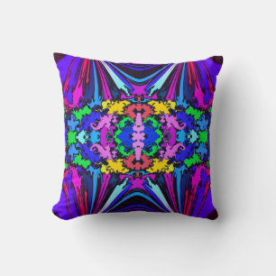 Abstract Colourful Twirl Pinched / Mirror / Miami  Cushion