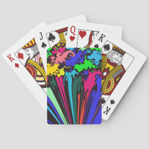 Abstract Colourful Twirl / Pinched / Playing Cards