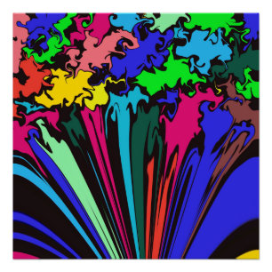 Abstract Colourful Twirl / Pinched / Poster