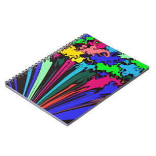 Abstract Colourful Twirl / Pinched / Spiral  Notebook