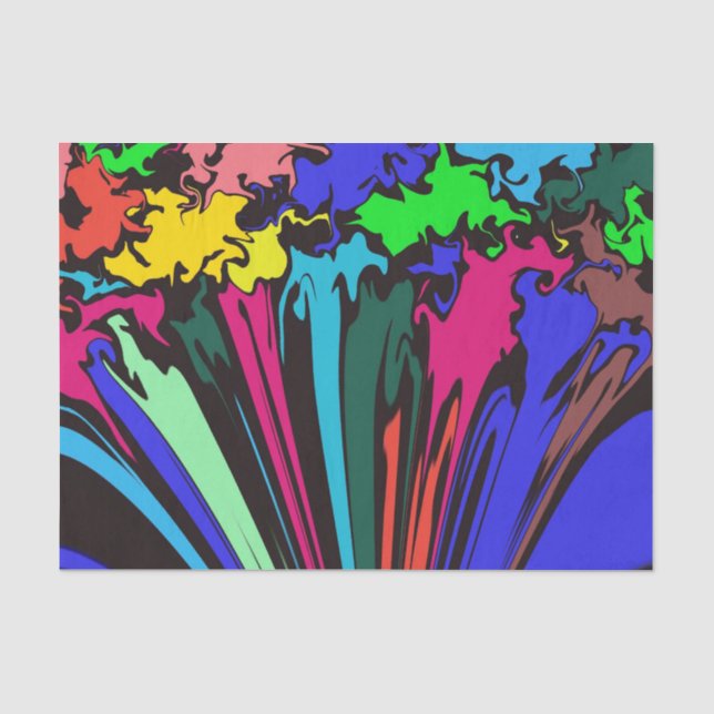 Abstract Colourful Twirl / Pinched / Tissue Paper (Front)