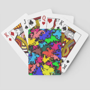 Abstract Colourful Twirl /  Playing Cards