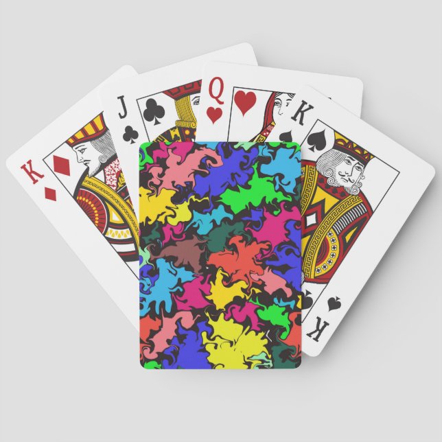 Abstract Colourful Twirl /  Playing Cards (Back)