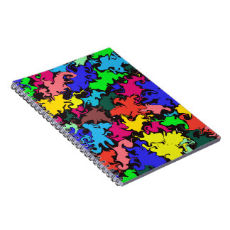 Abstract Colourful Twirl / Spiral Notebook