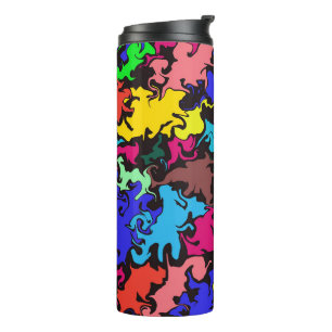 Abstract Colourful Twirl /  Thermal Tumbler