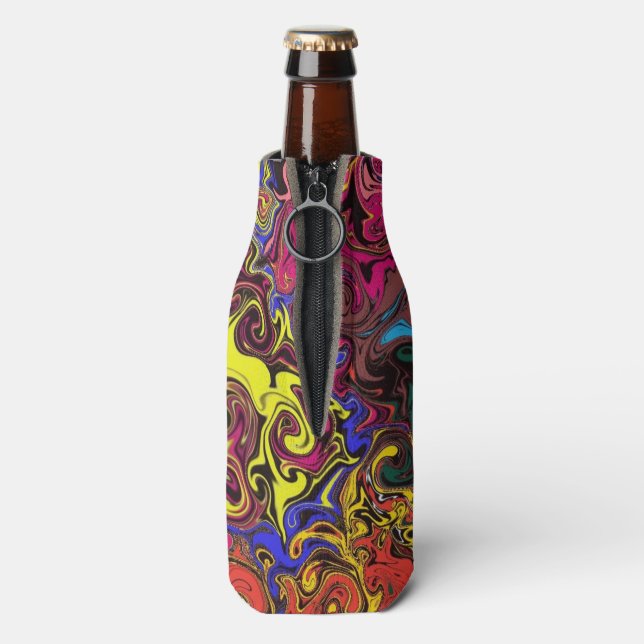 Abstract Colourful Twirlers / Bottle Cooler (Bottle Back)