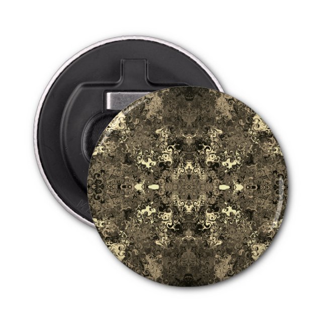 Abstract Colourful Twirlers / Mirror / Sepia /  Bottle Opener (Front)