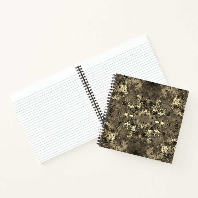 Abstract Colourful Twirlers / Mirror / Sepia /  Notebook (Inside)
