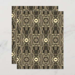 Abstract Colourful Twirlers P & P Half Brick Sepia