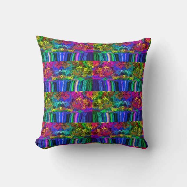 Abstract Colourful Twirlers / Pushed / Basic x 2 / Cushion (Front)