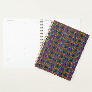 Abstract Colourful Twirlers / Pushed / Half Drop / Planner