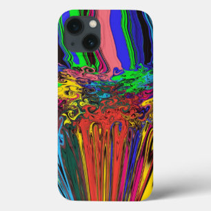 Abstract Colourful Twirlers / Pushed & Pinched / iPhone 13 Case