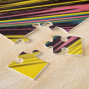Abstract Colourful Twirlers / Pushed & Pinched / Jigsaw Puzzle