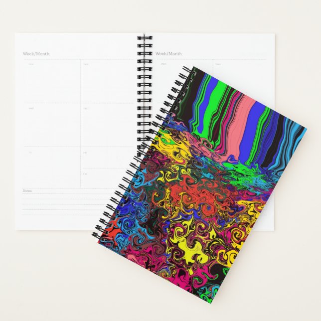 Abstract Colourful Twirlers / Pushed /  Planner (Display)