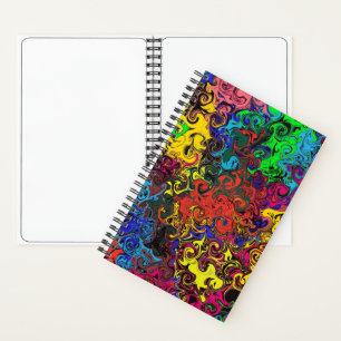 Abstract Colourful Twirlers / Sketch Notebook