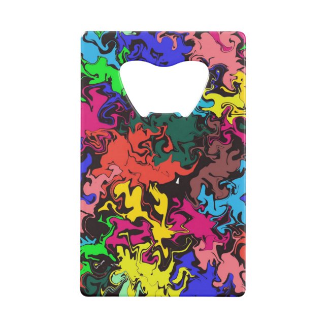 Abstract Colourful Twirls /  (Back)