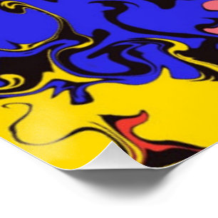 Abstract Colourful Twirls /  Poster