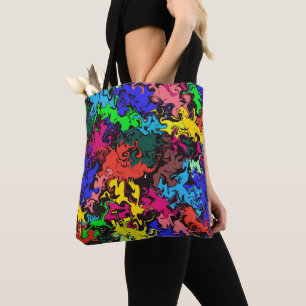 Abstract Colourful Twirls / Tote Bag