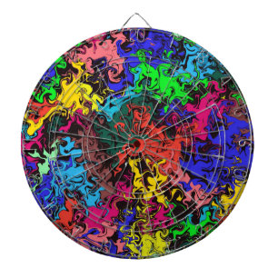 Abstract Colourful Twirly / Dartboard