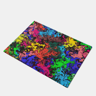 Abstract Colourful Twirly / Doormat