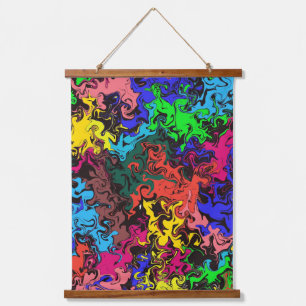 Abstract Colourful Twirly /  Hanging Tapestry