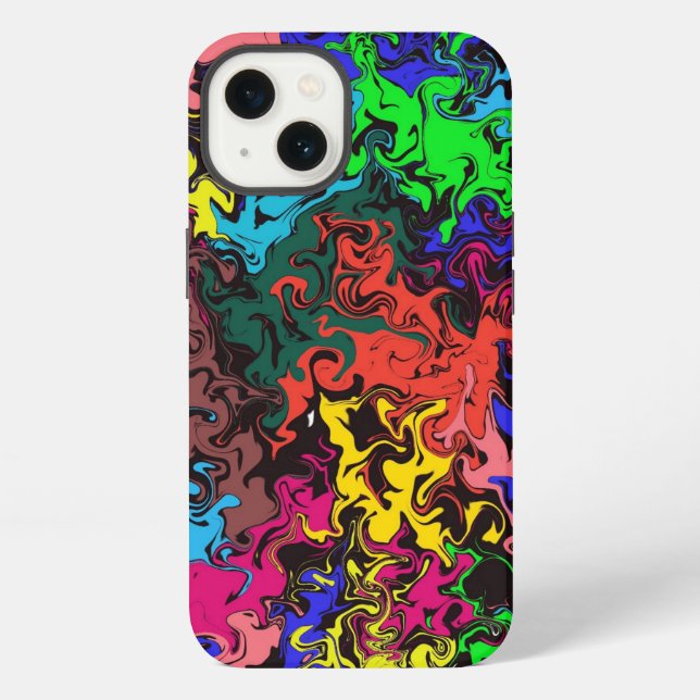 Abstract Colourful Twirly /  iPhone Case (Back)