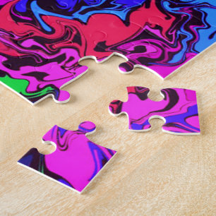 Abstract Colourful Twirly / Mirror / Miami / Jigsaw Puzzle