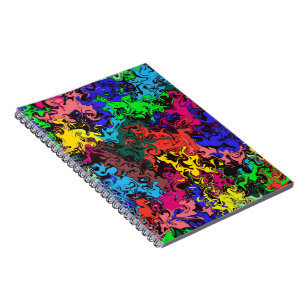 Abstract Colourful Twirly / Notebook